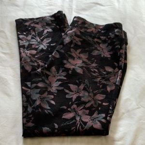 Soft Surroundings muted floral slacks size 12
